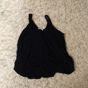 Black flowy top